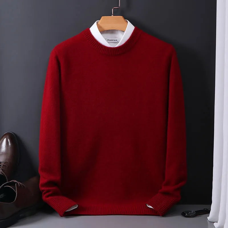 Winterlicher Stilvoller Kaschmir-Herrenpullover - Oliver