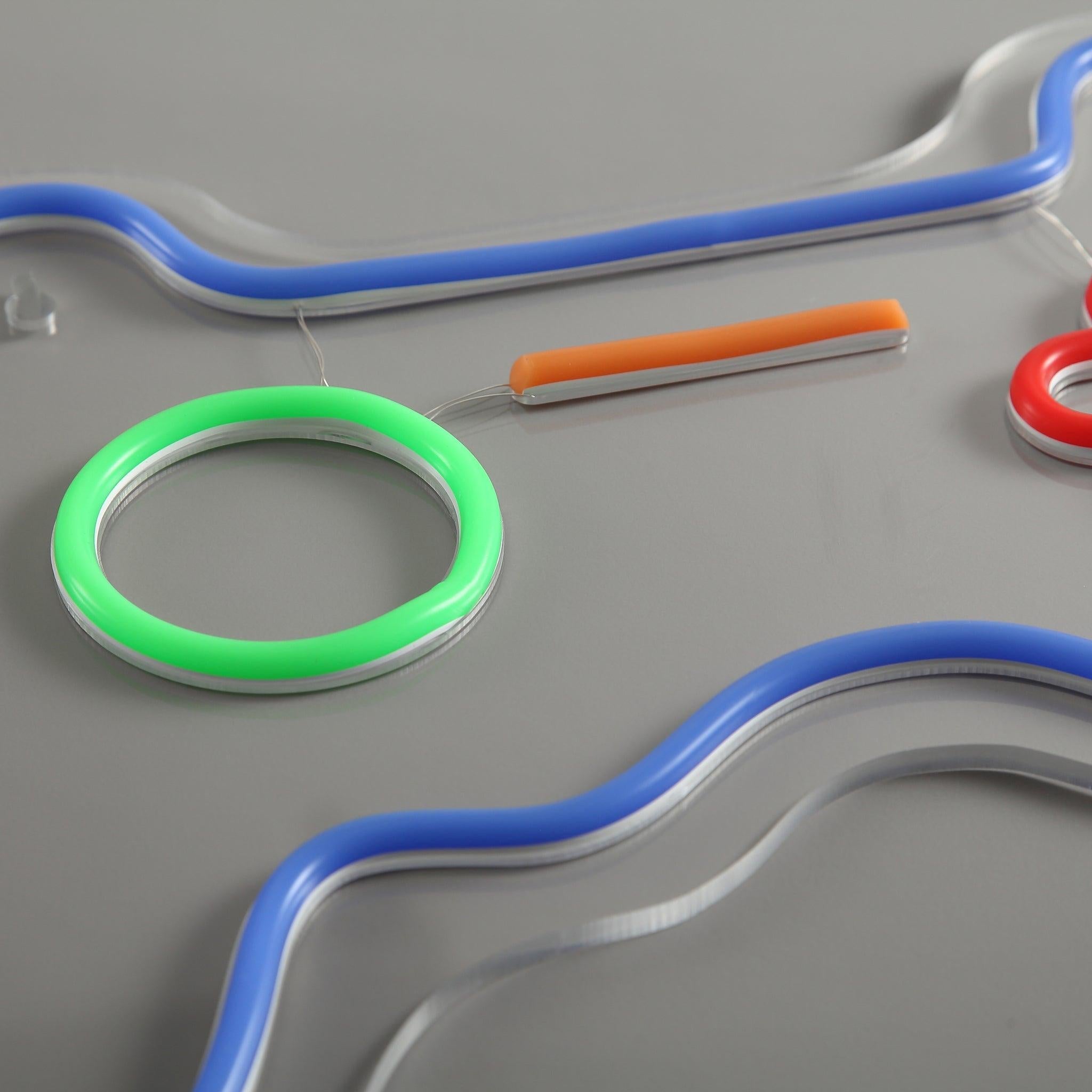 Joystick Neon Wandleuchte