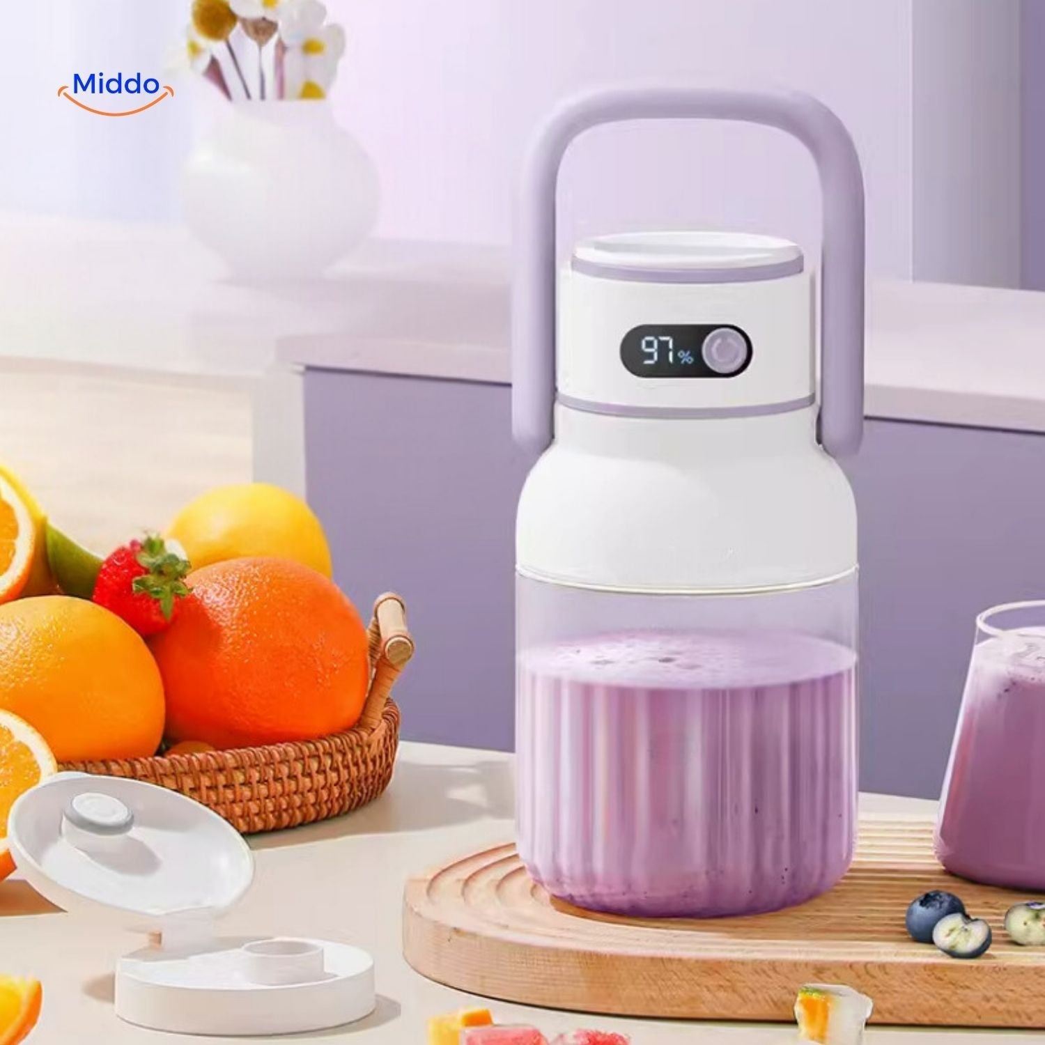 SaftGenie Kabelloser Mixer | Tragbare Saftpresse für frische, gesunde Säfte