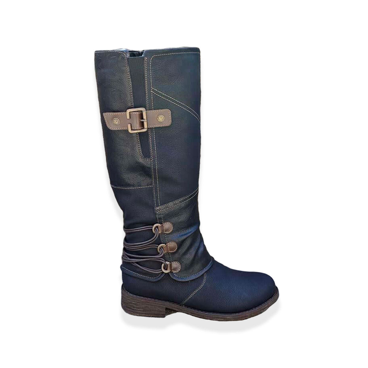 Vintage Stiefel mit Reißverschluss für Frauen