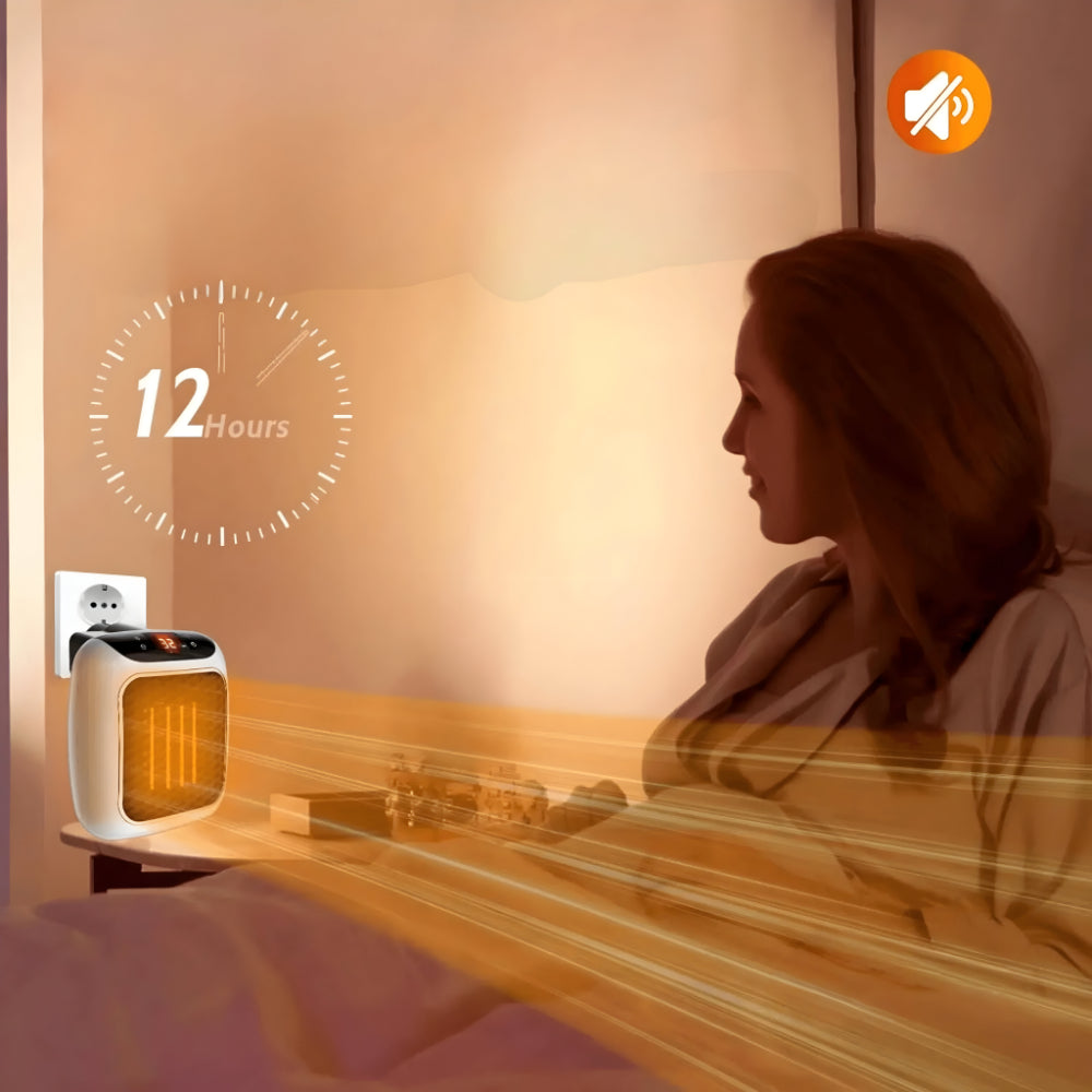 WarmiWall Keramische Wandheizung – Energieeffizienter Mini-Heizkörper mit Thermostat