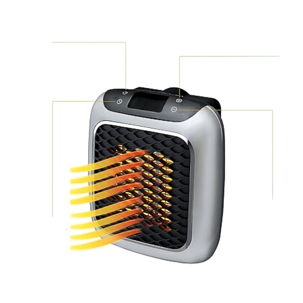 WarmiWall Keramische Wandheizung – Energieeffizienter Mini-Heizkörper mit Thermostat