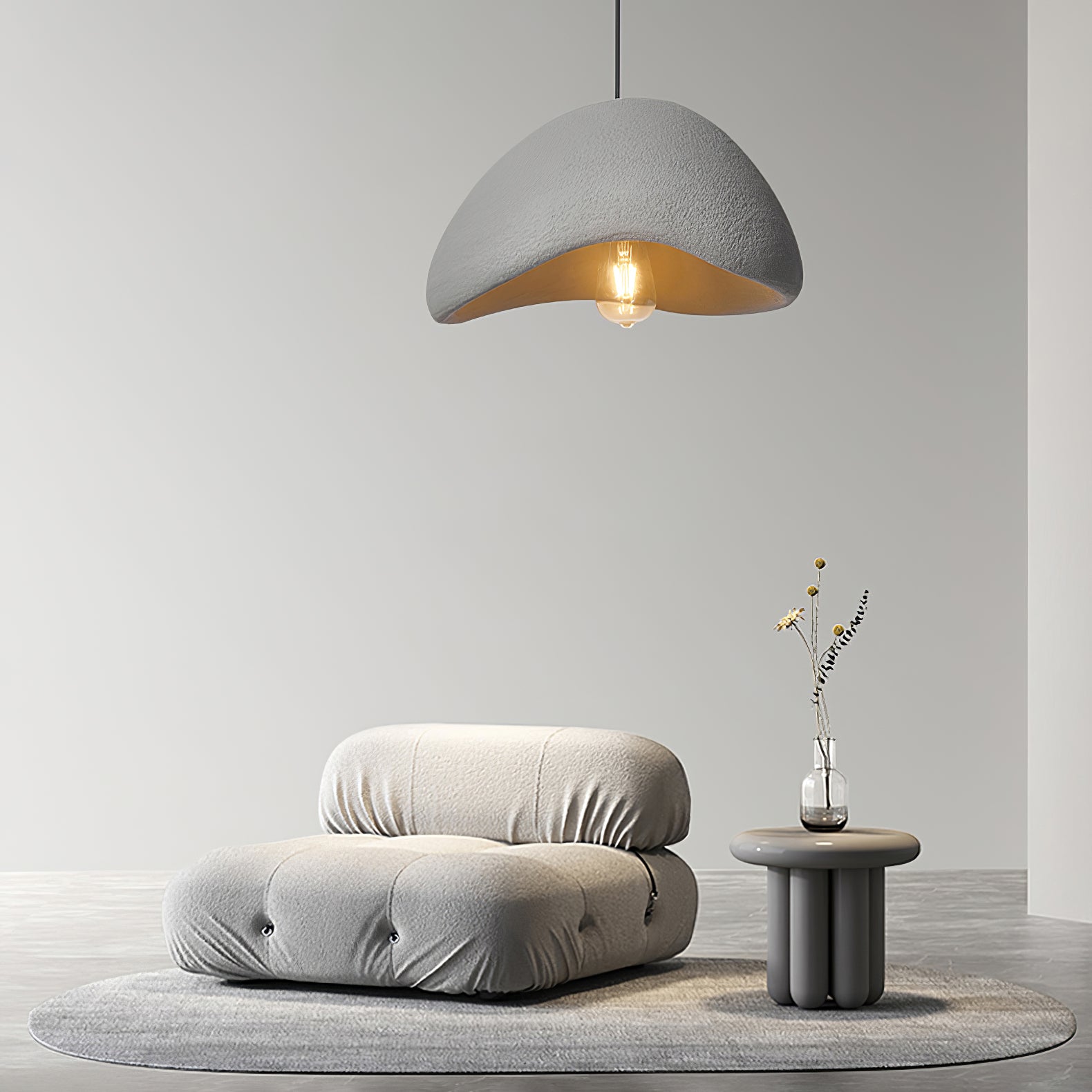 Wabi-Sabi Cocoon Pendelleuchte, Stil A