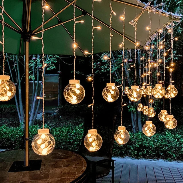 LichtKrans LED Feenbeleuchtung – Wasserdichter Außenlichterkette mit Warmweißem Licht