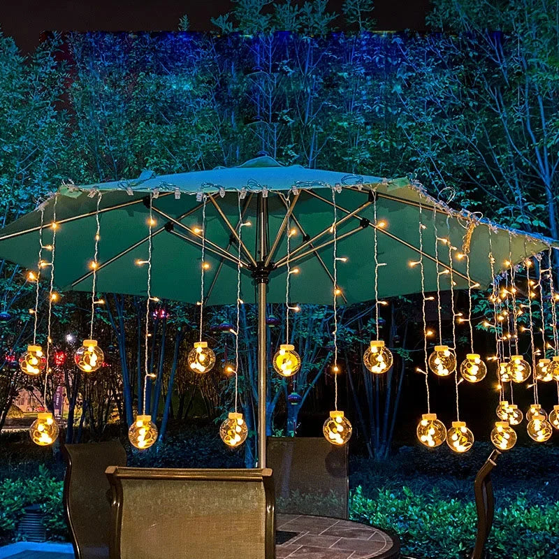 LichtKrans LED Feenbeleuchtung – Wasserdichter Außenlichterkette mit Warmweißem Licht