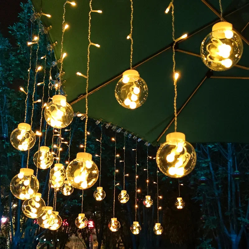 LichtKrans LED Feenbeleuchtung – Wasserdichter Außenlichterkette mit Warmweißem Licht
