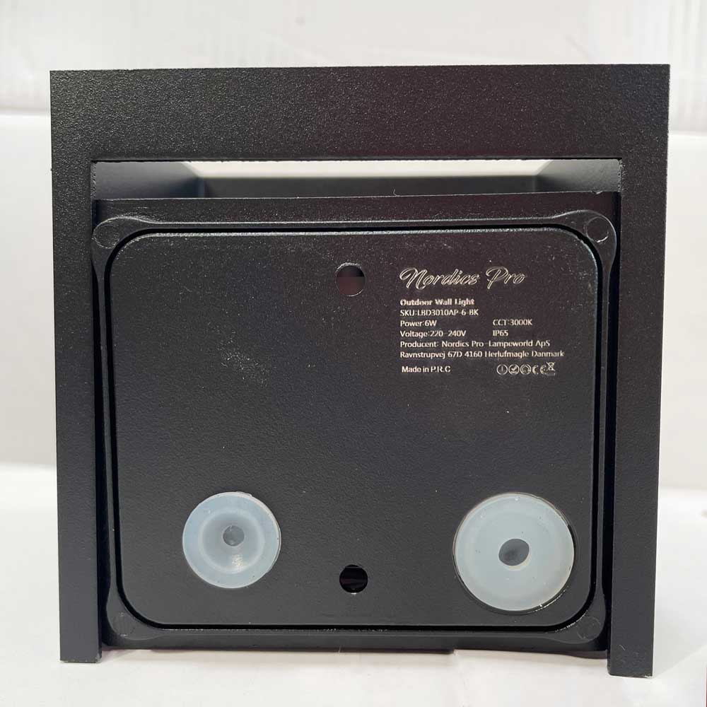 LED Wandleuchte 6W Außen Schwarz