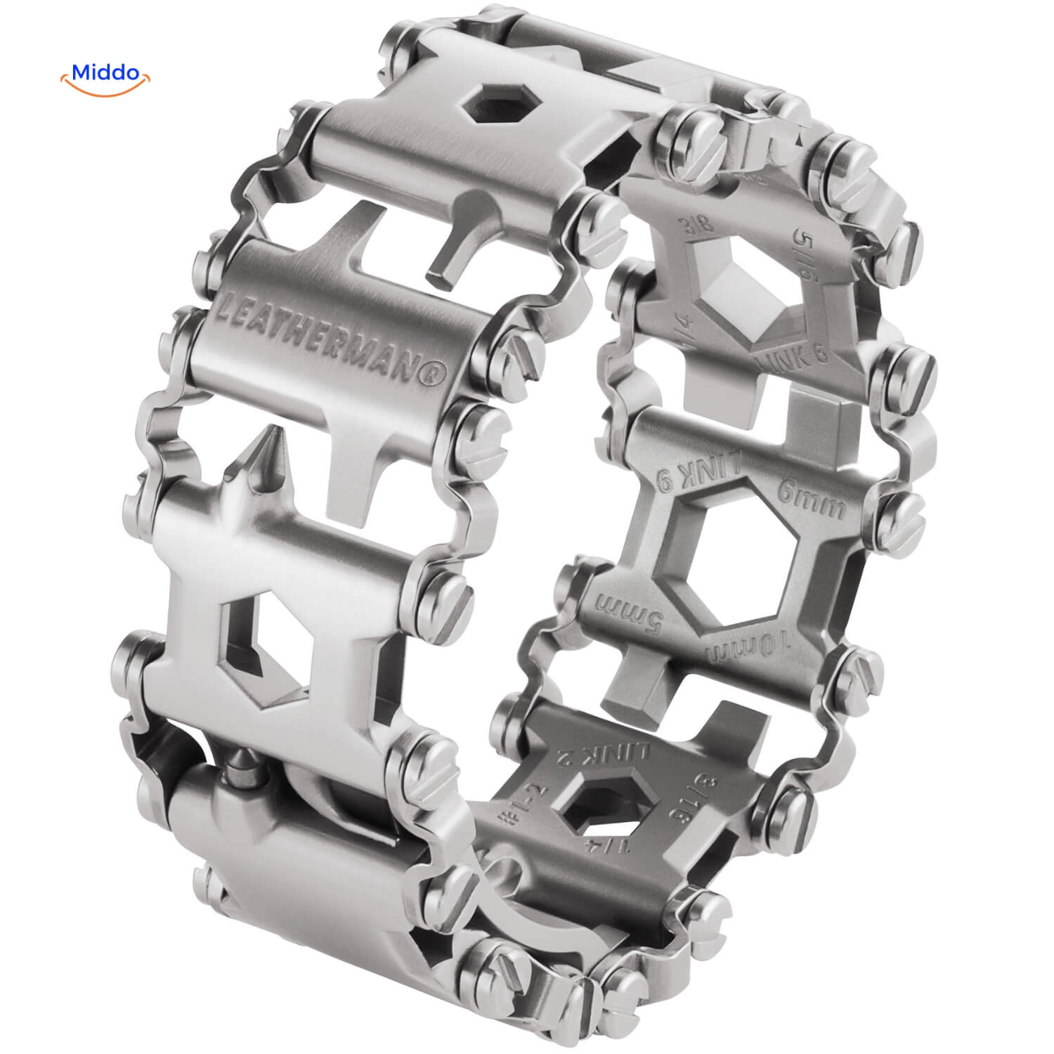 ToolMaster Edelstahl Werkzeugarmband | 29-in-1 Multifunktionsarmband für jede Herausforderung