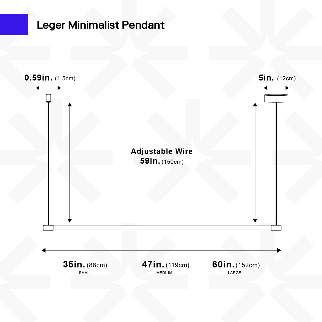 Leger Minimalistischer Pendelleuchte