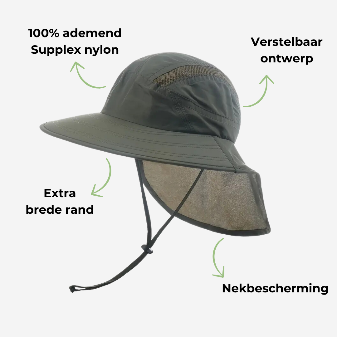 Sonnenhut - Nackenschutz - Breite Krempe