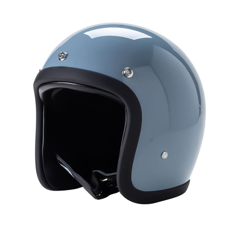 Retro-Motorradhelm mit Low-Profile und DOT- und ECE-Zertifizierung für sicheres Fahren