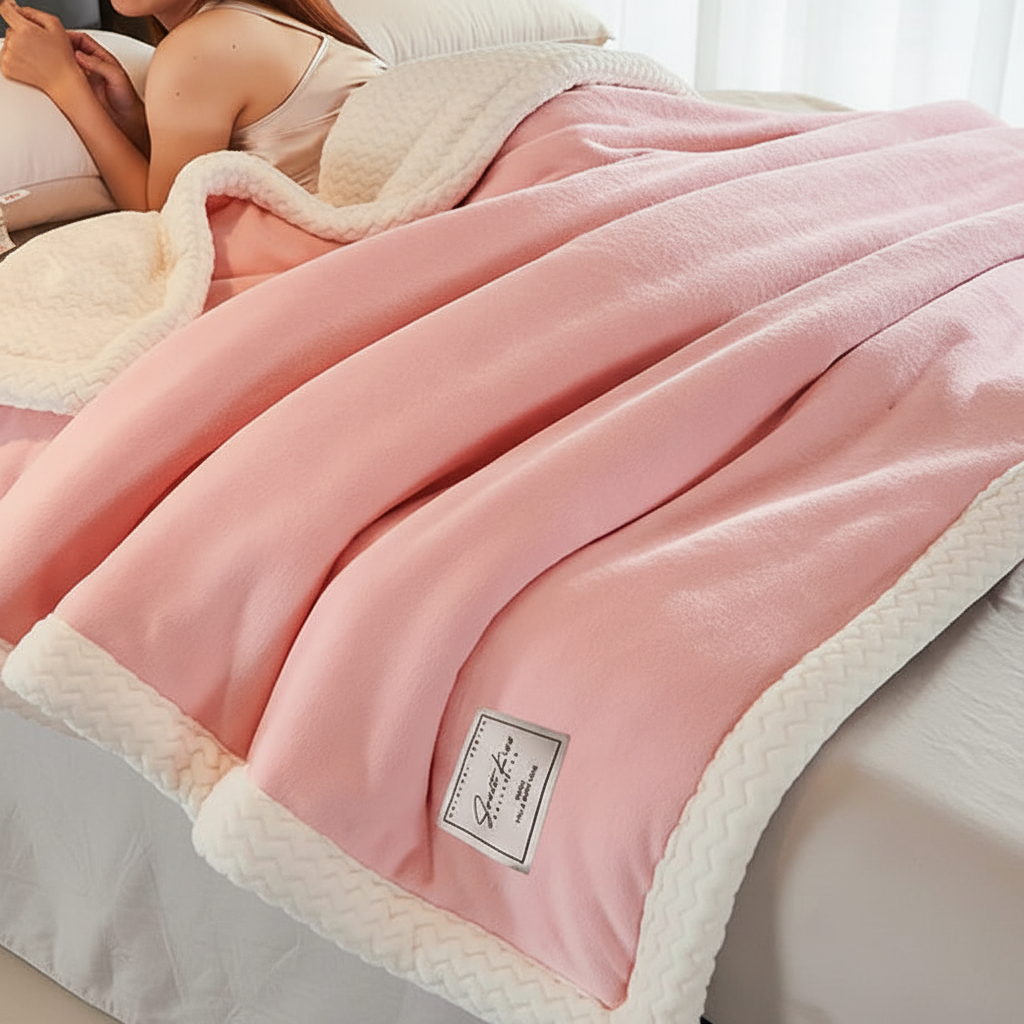 CozyLuxe Fleece-Decken – Weiche Winterdecke aus hochwertigem Polyester für Wärme und Komfort