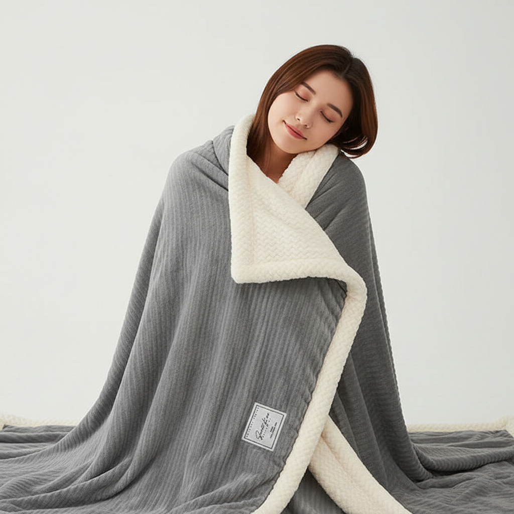 CozyLuxe Fleece-Decken – Weiche Winterdecke aus hochwertigem Polyester für Wärme und Komfort