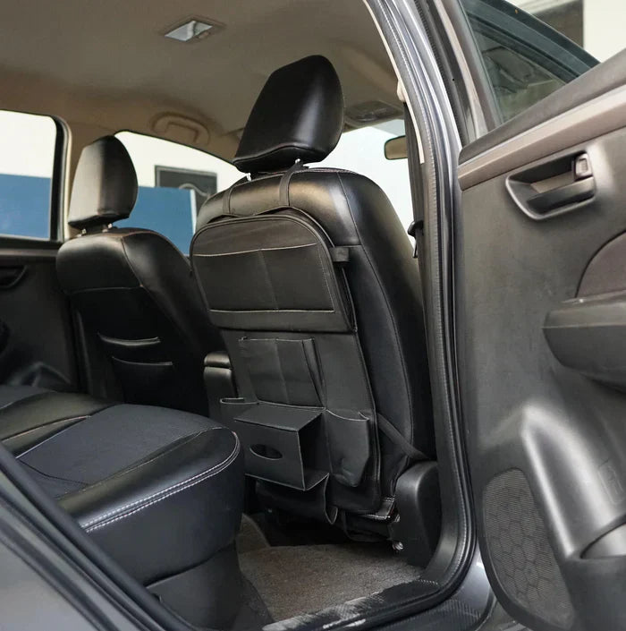 LuxuraDrive Elite Rücksitz Organizer | Stilvolle Aufbewahrungslösung für ein ordentliches Auto-Interieur