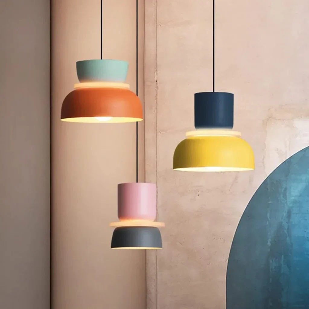 Lucie Colour Block Skandinavische Pendelleuchte