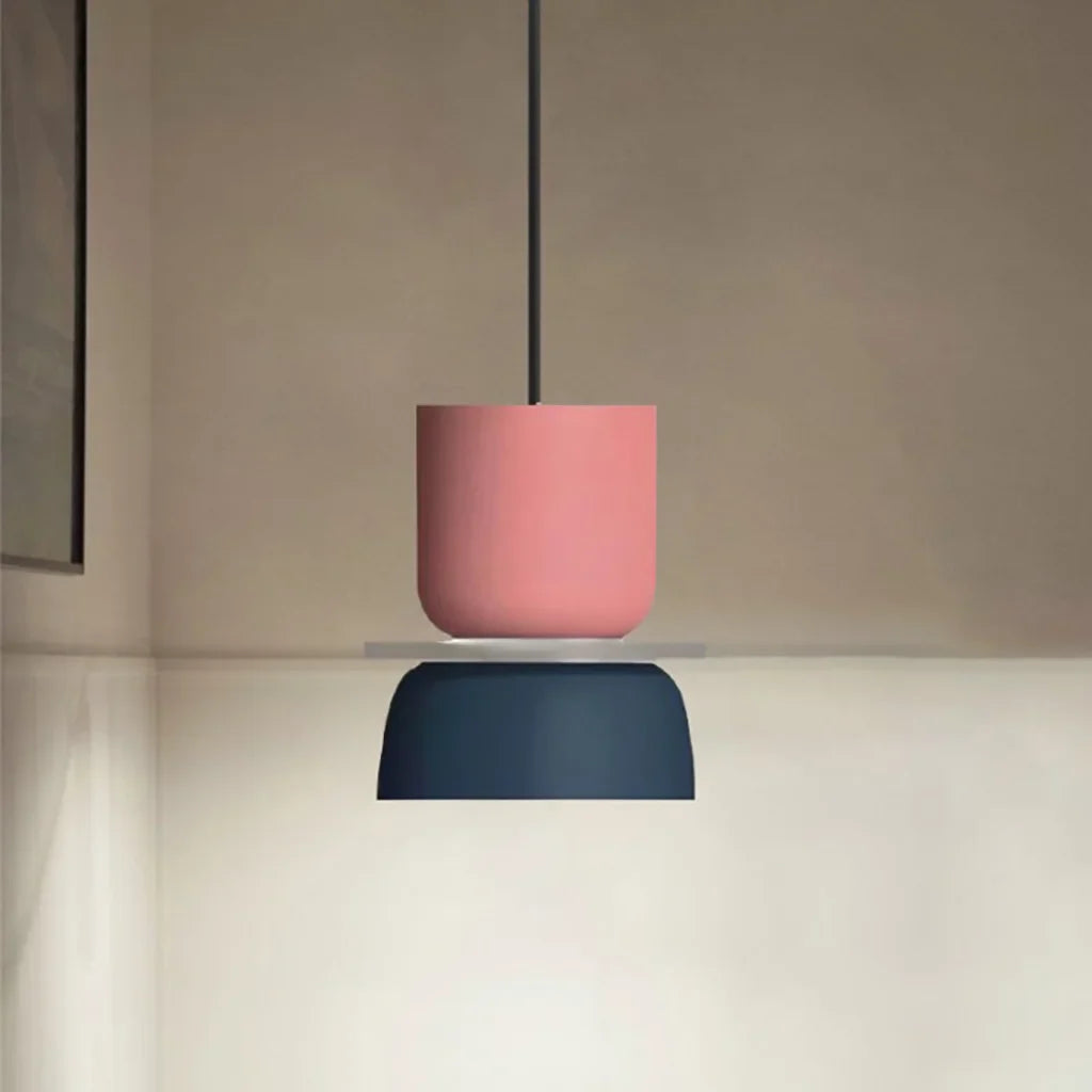 Lucie Farbblock Nordische Pendelleuchte
