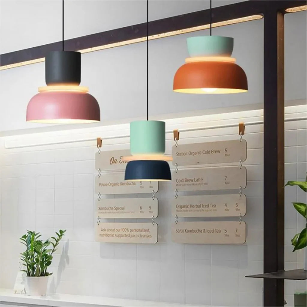 Lucie Farbblock Nordic Pendelleuchte