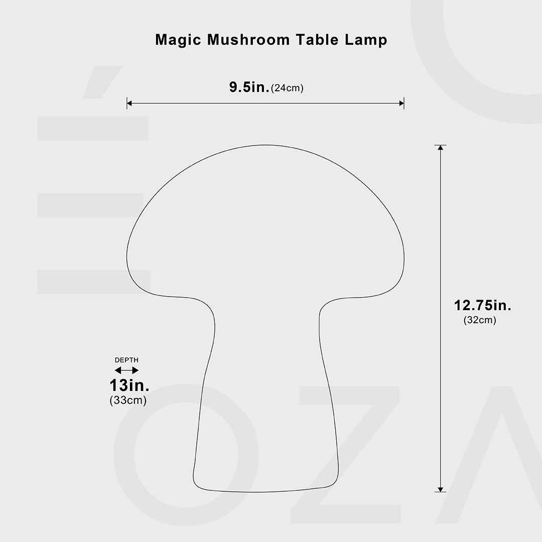 Zauberhafte Pilz Tischlampe