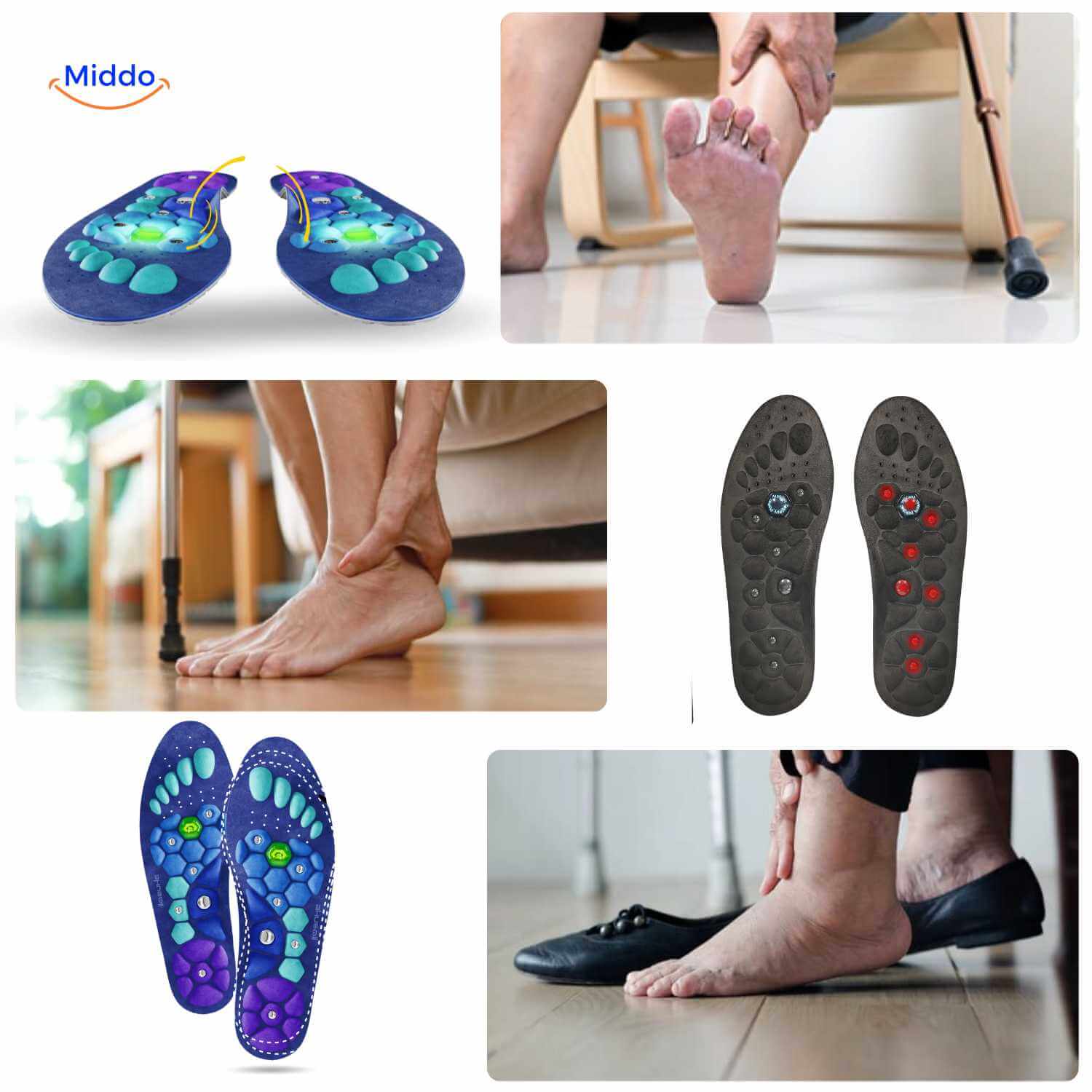 MagneFit Komfort Einlegesohlen | Atmungsaktive, stoßdämpfende Sohlen für optimalen Tragekomfort