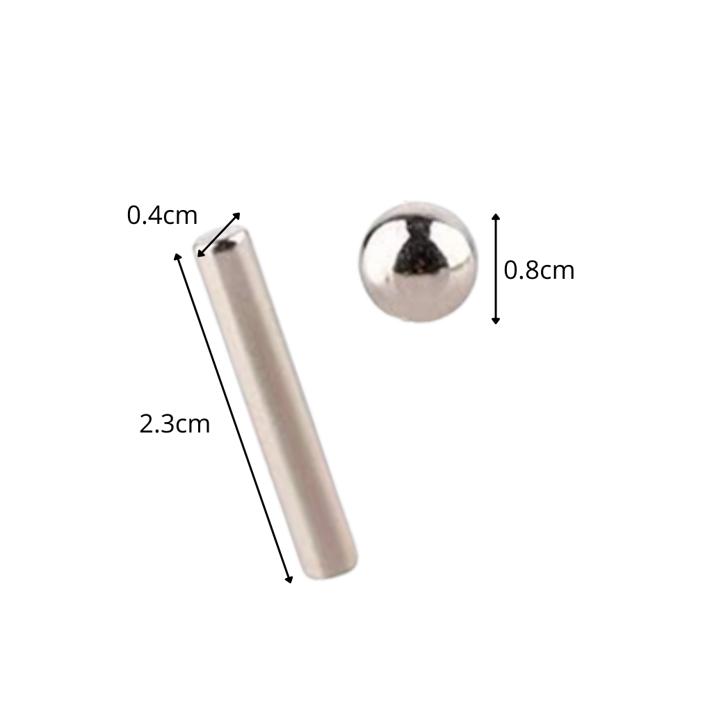 Magnetische Konstruktionsstäbe und -kugeln