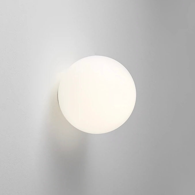 Moderne Frosted Glass Globe LED Wandleuchte 1-Licht