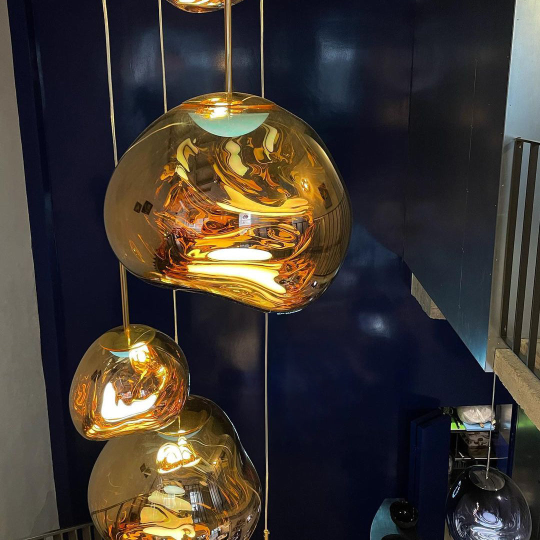 Frendorf | Mehrflammige Pendelleuchte | Skulpturales Melt Design
