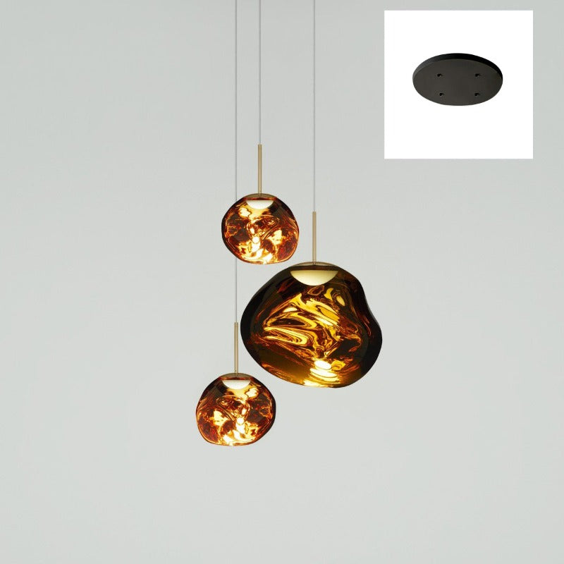 Frendorf | Mehrflammige Pendelleuchte | Skulpturales Melt Design