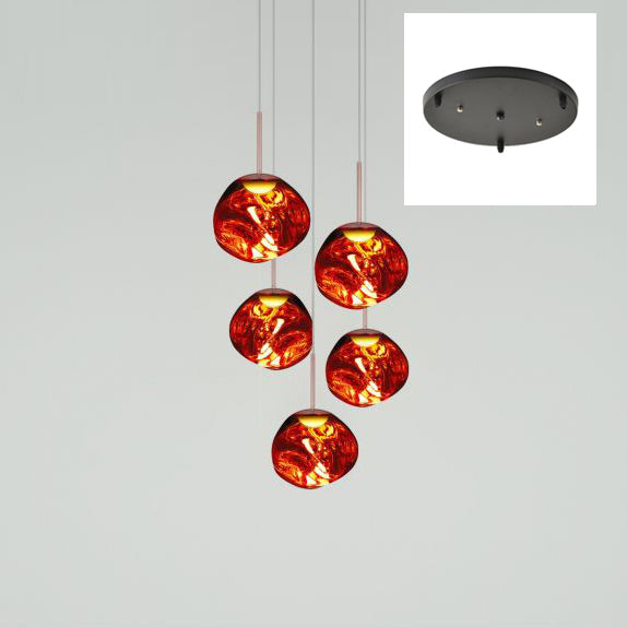 Frendorf | Mehrflammige Pendelleuchte | Skulpturales Melt Design