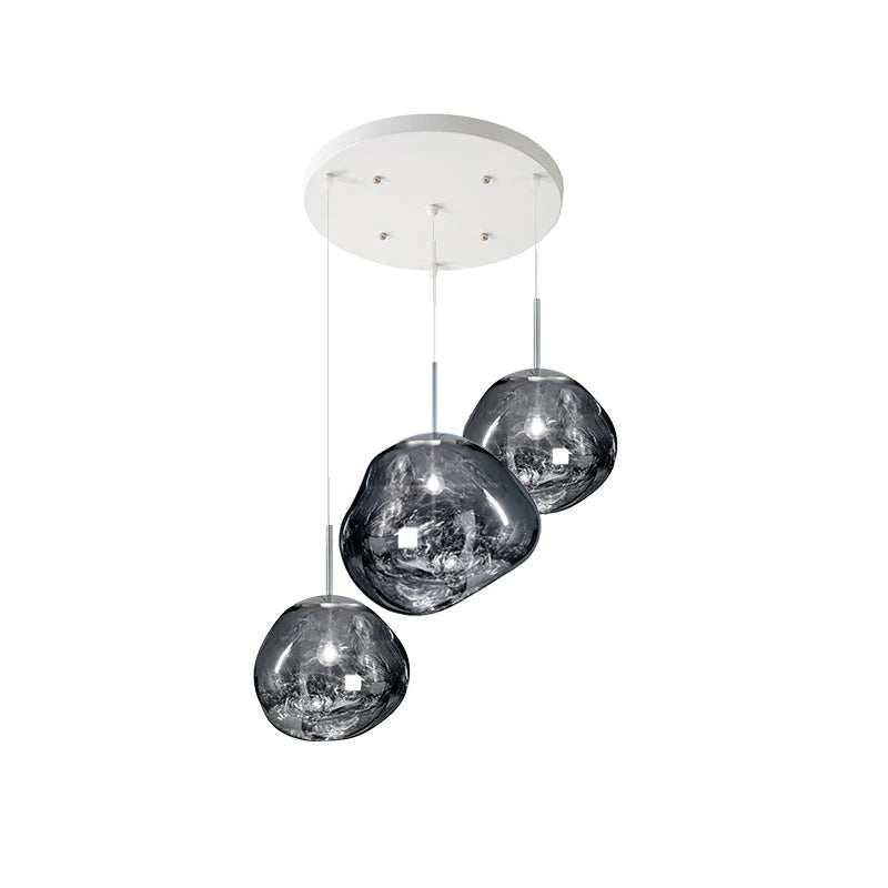 Frendorf | Mehrflammige Pendelleuchte | Skulpturales Melt Design