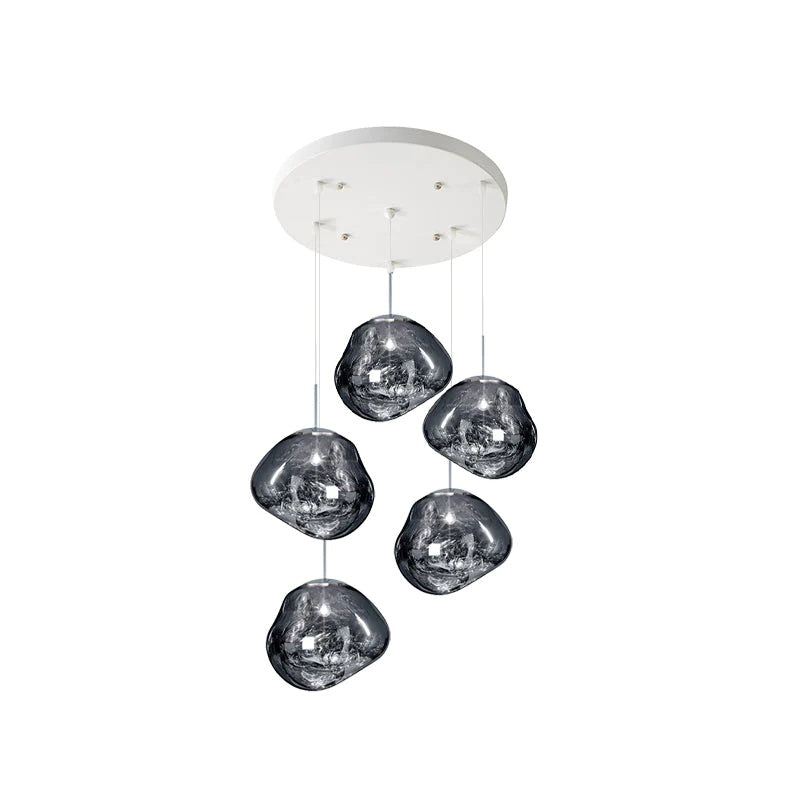 Frendorf | Mehrflammige Pendelleuchte | Skulpturales Melt Design