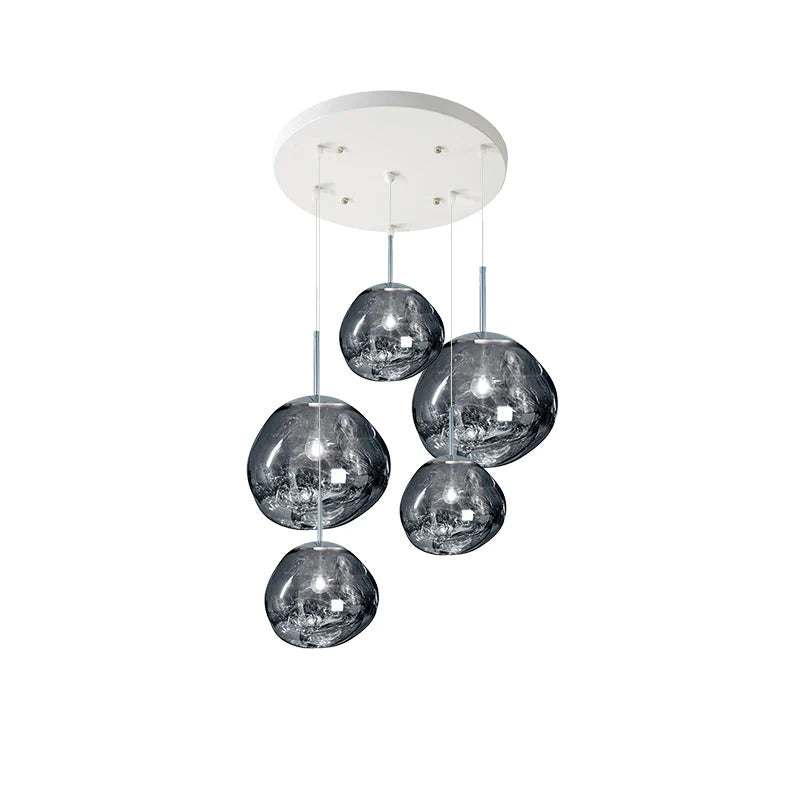 Frendorf | Mehrflammige Pendelleuchte | Skulpturales Melt Design