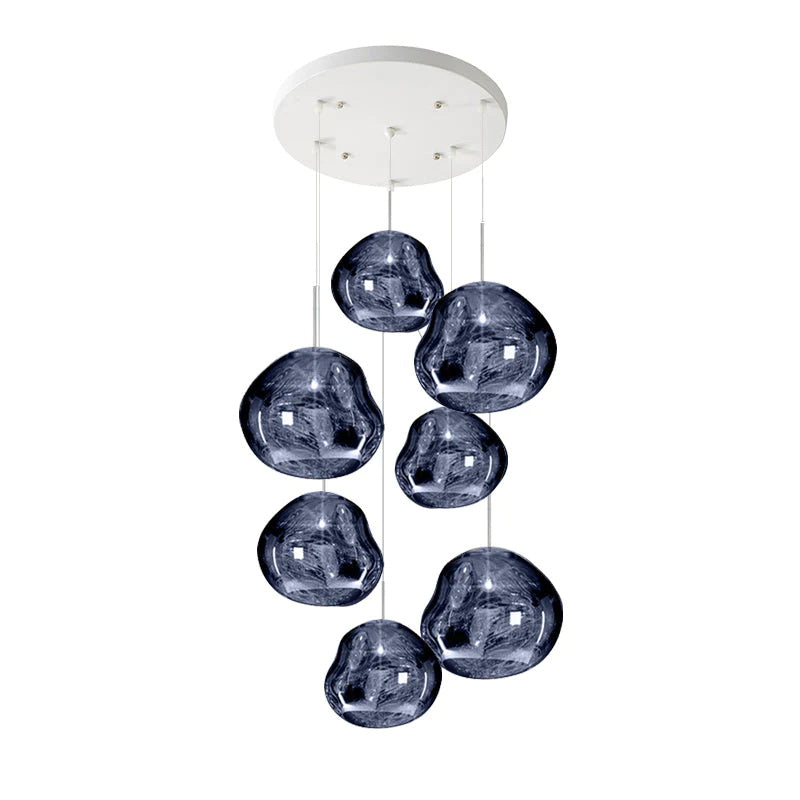 Frendorf | Mehrflammige Pendelleuchte | Skulpturales Melt Design