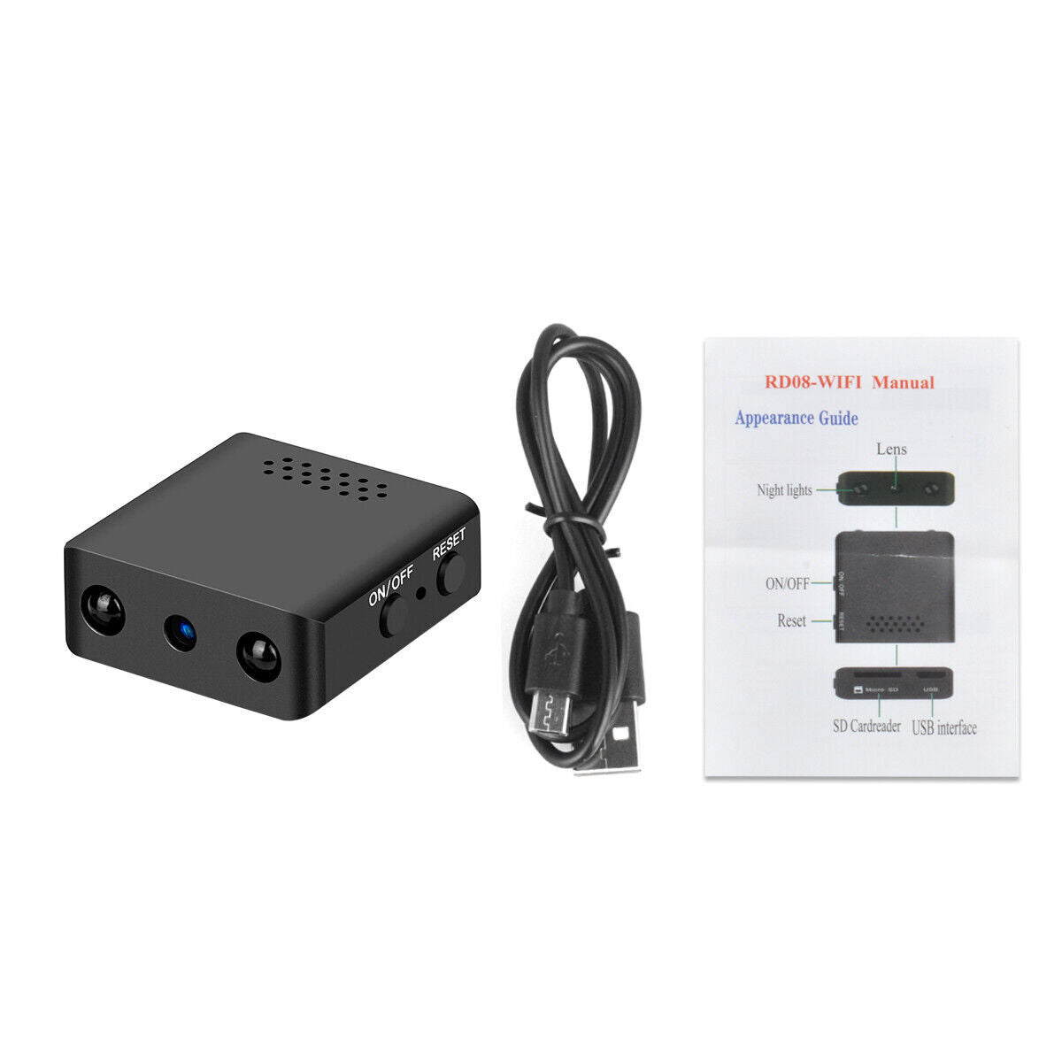 Micro HD Kamera mit WiFi und Audio - Kompakte Überwachungskamera mit Nachtsicht
