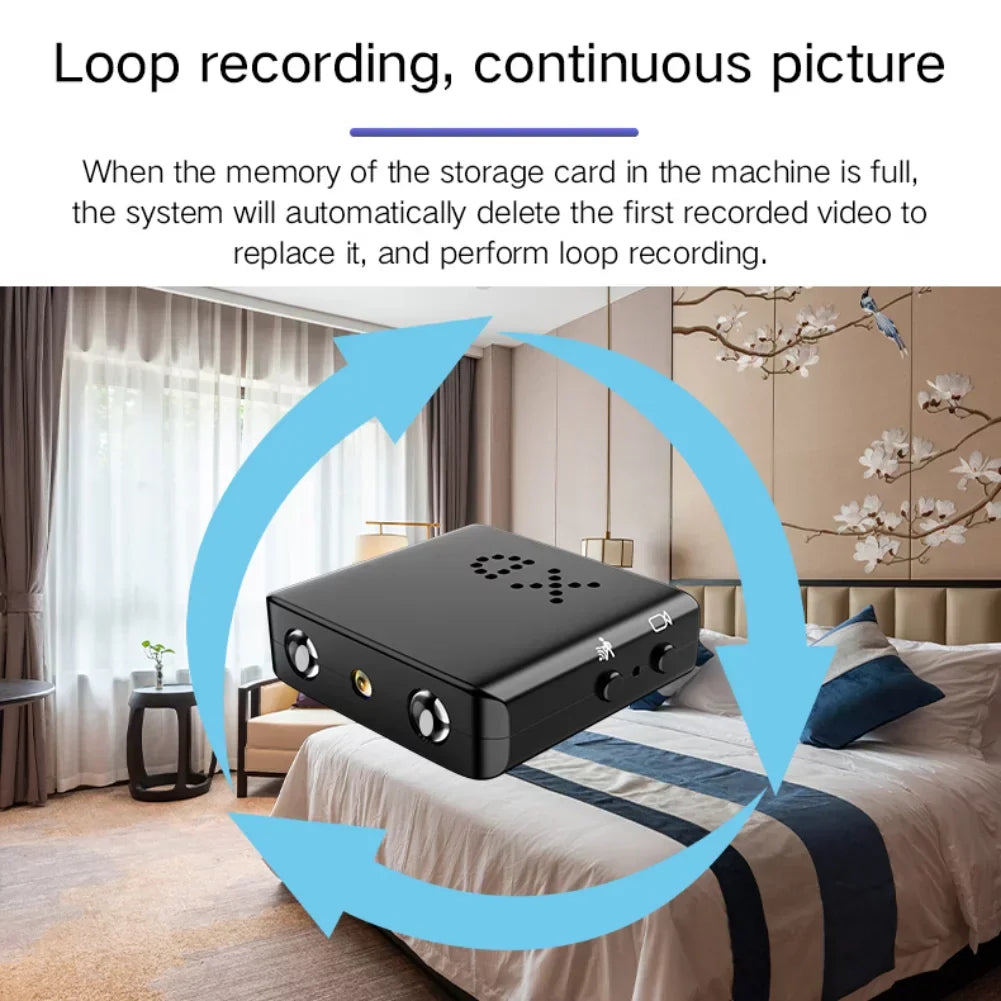 Micro HD Kamera mit WiFi und Audio - Kompakte Überwachungskamera mit Nachtsicht