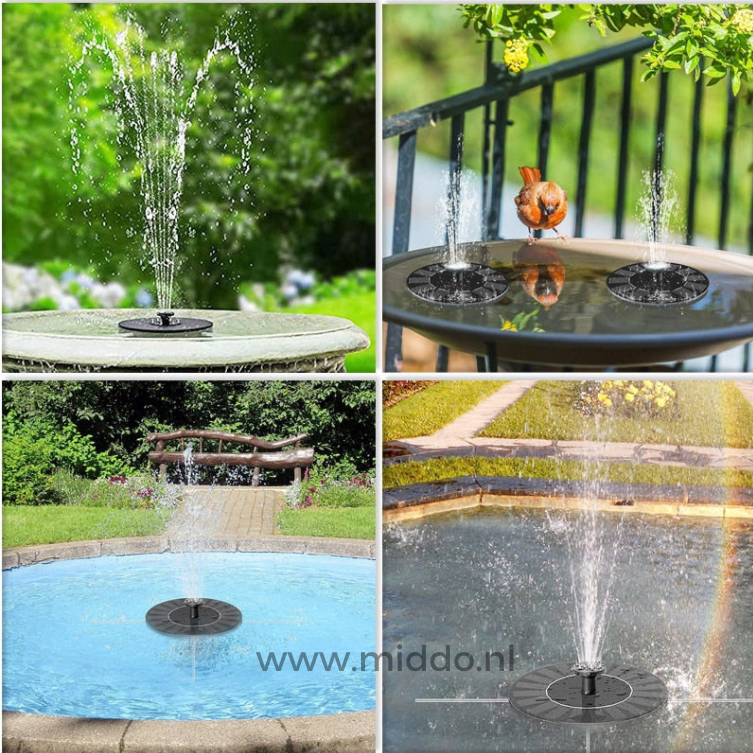 EcoFlow Solarbrunnen | Umweltfreundlicher Brunnen für Teiche und Becken mit nachhaltiger Energieversorgung