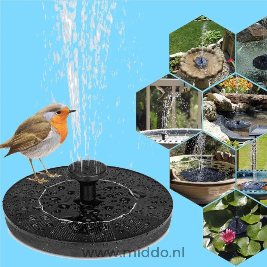 EcoFlow Solarbrunnen | Umweltfreundlicher Brunnen für Teiche und Becken mit nachhaltiger Energieversorgung