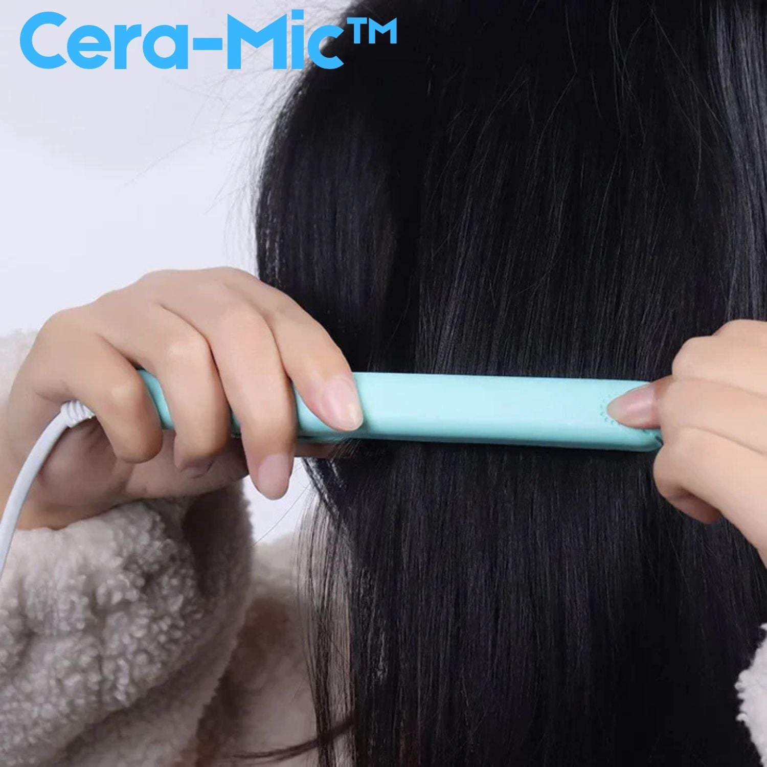 2-in-1 Mini-Dampfbügeleisen und Lockenstab im Reiseformat Cera-Mic Keramik