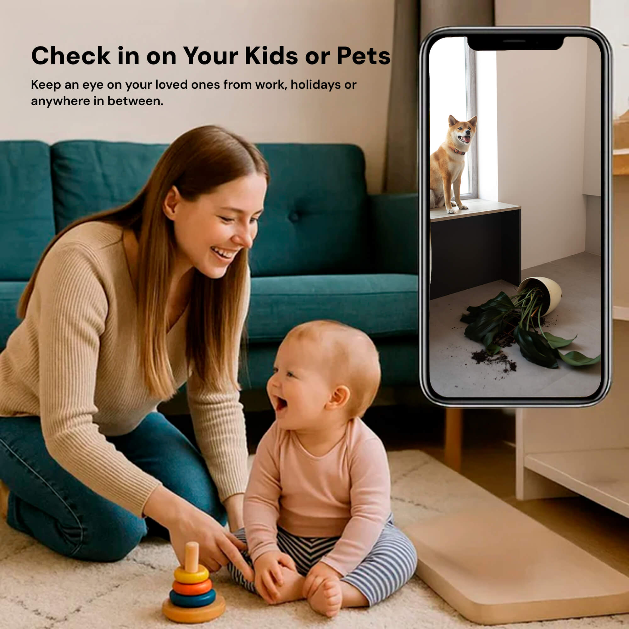 NexaGuard Drahtlose Nanny-Kamera mit Audio für den Hausgebrauch