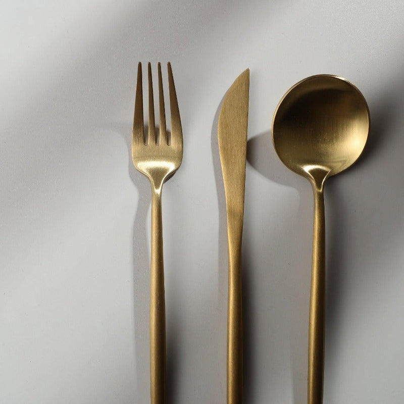 Minimalistisches Edelstahl Besteck Elegante Einfachheit