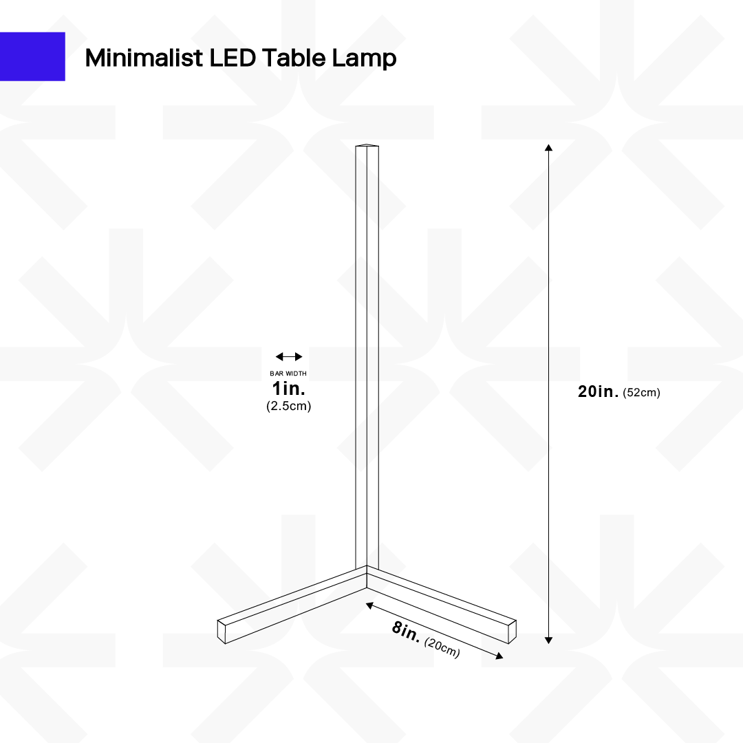 Minimalistische LED-Tischlampe