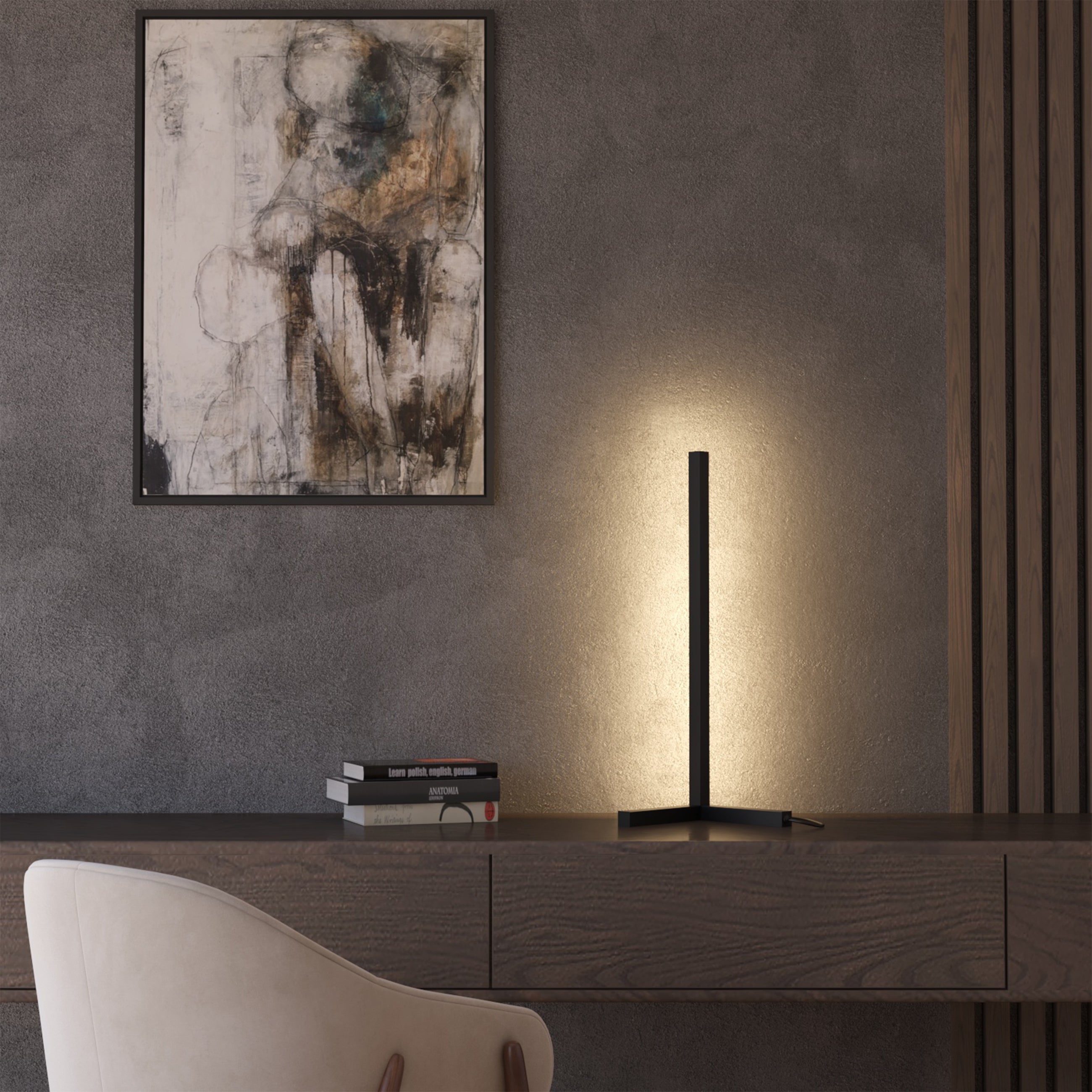 Minimalistische LED-Tischlampe