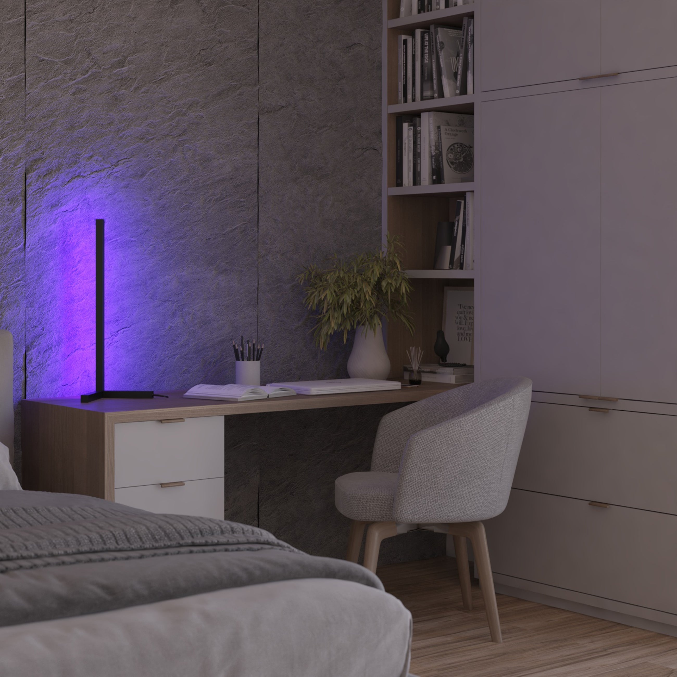 Minimalistische LED-Tischlampe