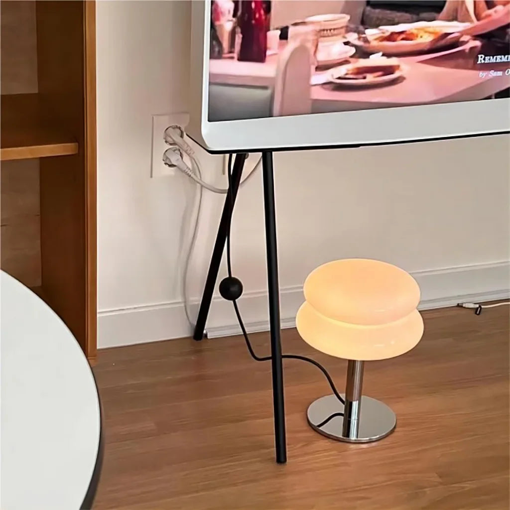 Finn Bauhaus Minimalistische Glas Tischlampe