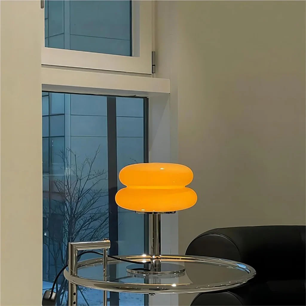 Finn Bauhaus Minimalistische Glas Tischlampe