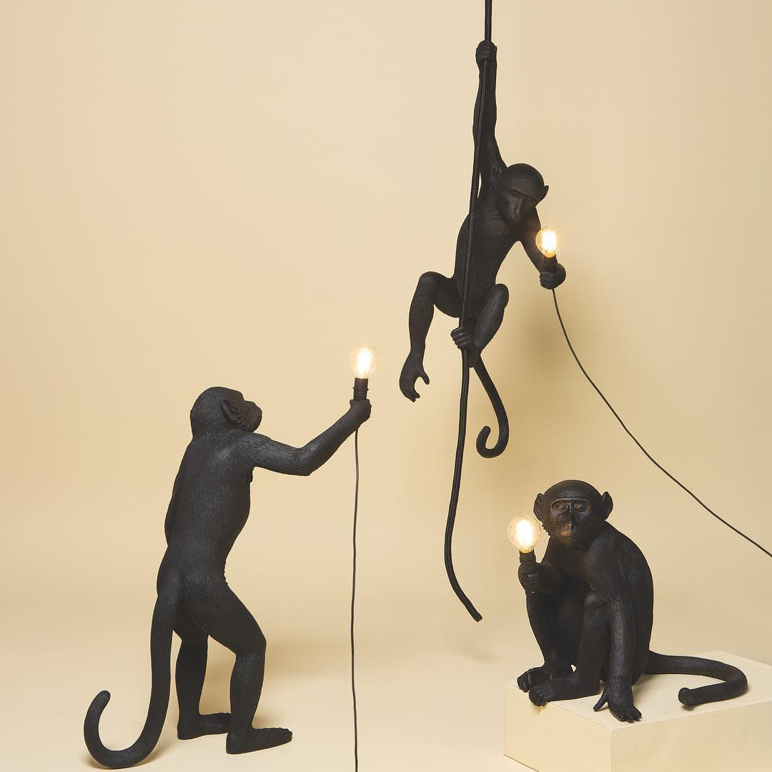 Frendorf | Affen Pendelleuchte | Skulpturales Design Objekt