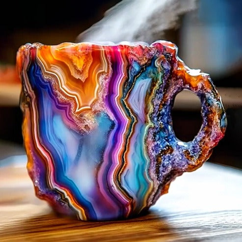 CrystalBrew Kaffeetassen | Elegante mineralische Kristalltassen für ein einzigartiges Kaffee-Erlebnis
