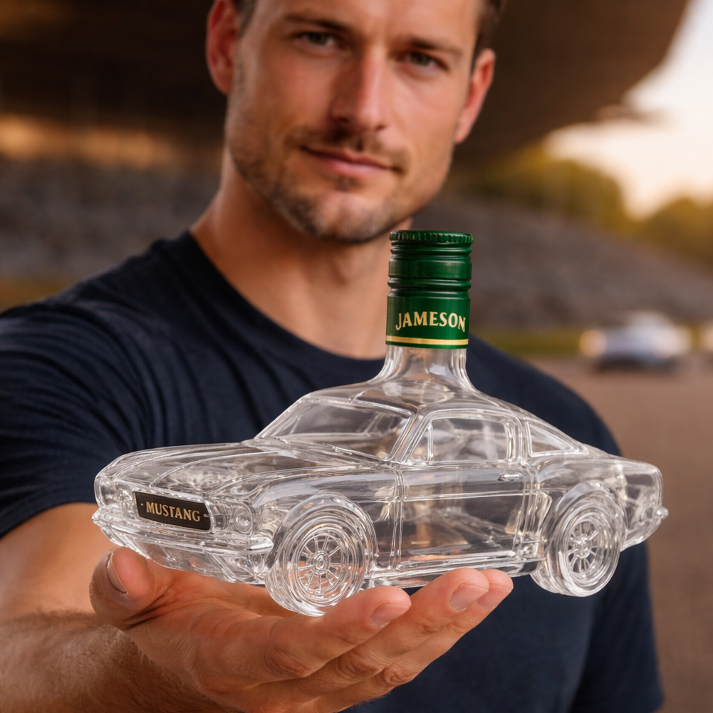 Mustang Whiskey Dekanter | Mustang Design | Handgefertigtes Glas