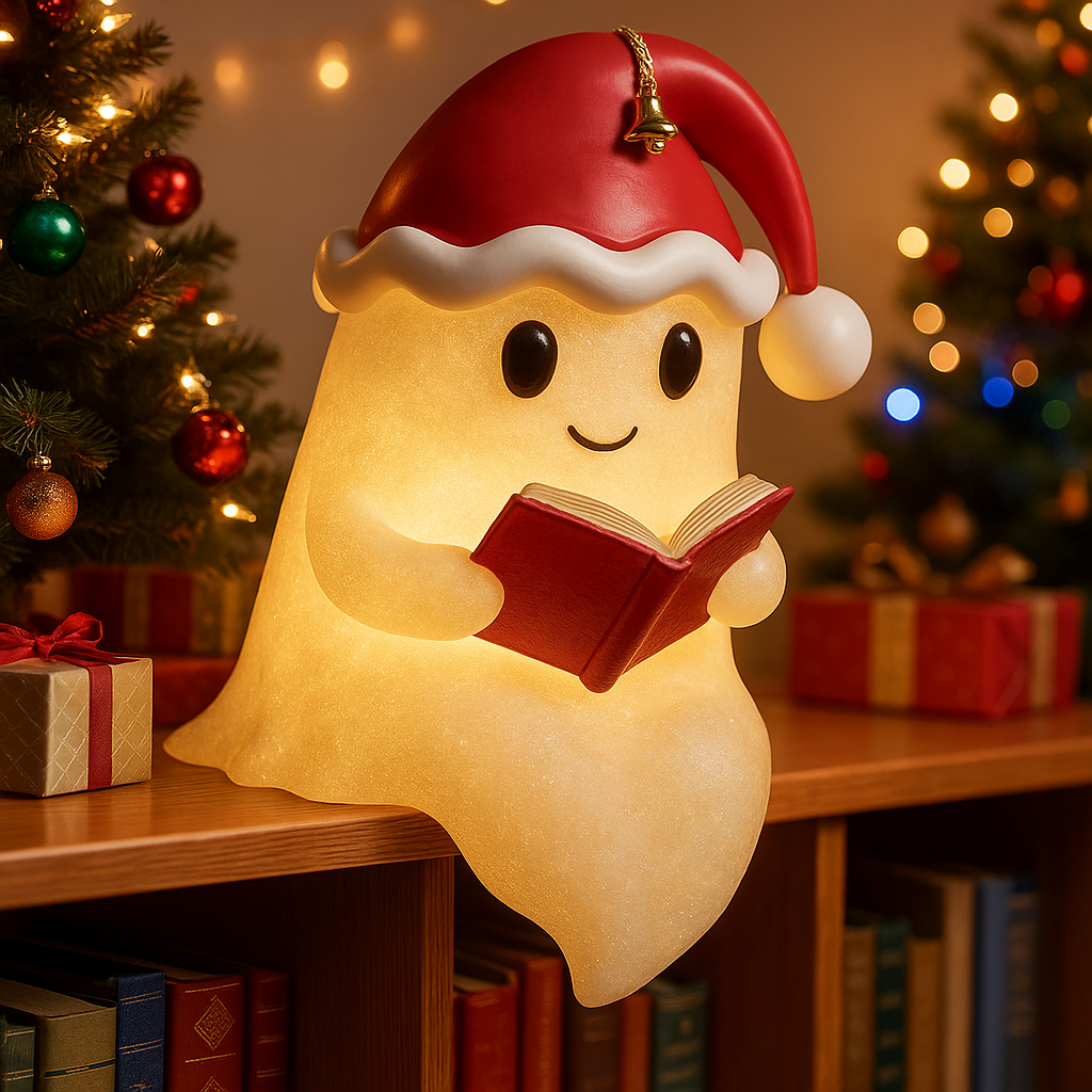 GhostGlow | Weihnachtsgeist Warmlicht Dekoration für Festliche Dekoration