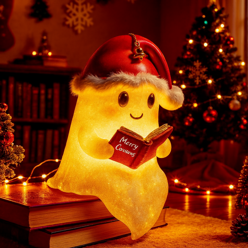 GhostGlow | Weihnachtsgeist Warmlicht Dekoration für Festliche Dekoration