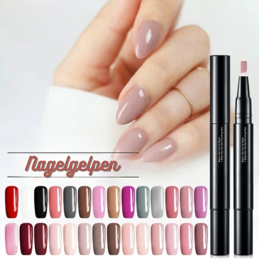 Nagellackstifte Präzise Langhaltende Gel-Farben-Set von 4 Stück